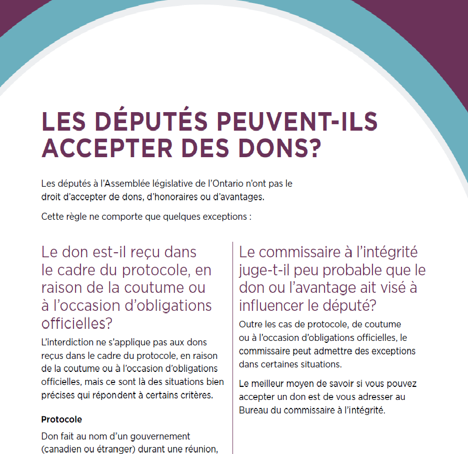 Guide court - Deputes - Dons